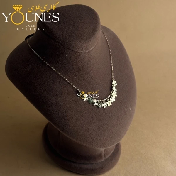 گردنبند طلا گلی پنج پر